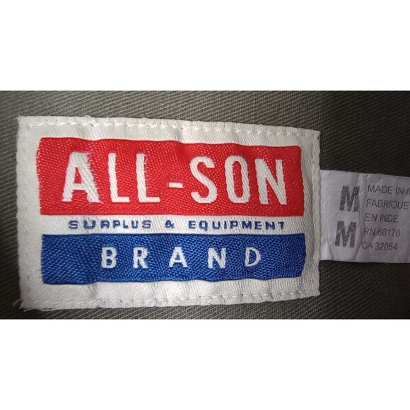 All-Son Camo Shacket Twill Shirt Jacket Camouflage Shacket Roll Tab Sleeve Sz M - Picture 6 of 9